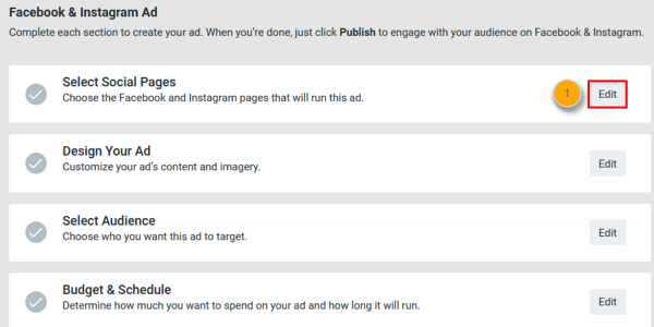 how to create a facebook and instagram ad