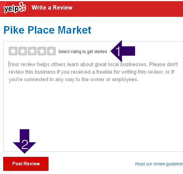 Writing a Review on Yelp