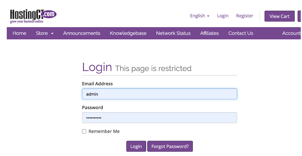 login to your hct affiliate account