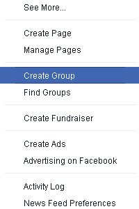 how to setup a new Group on your Facebook page