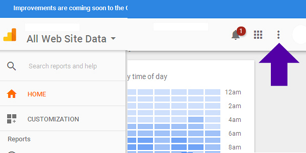 Signing up for Google Analytics