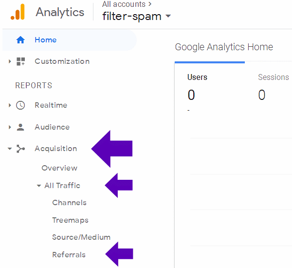 Use Google Analytics to Block Spam Referrer Traffic