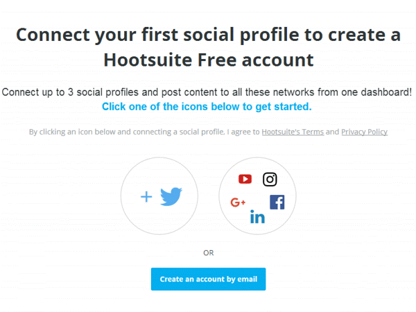 Connect Your Social Media Profile to Hootsuite