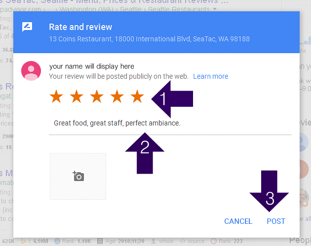 Writing a Google Review