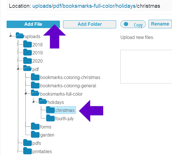 Using the Media Folders Library Plugin