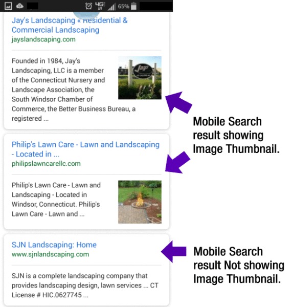 What Are Image Thumbnails In Google Mobile Search Results
