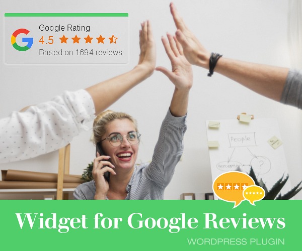 WordPress Plugin:  Widget for Google Reviews